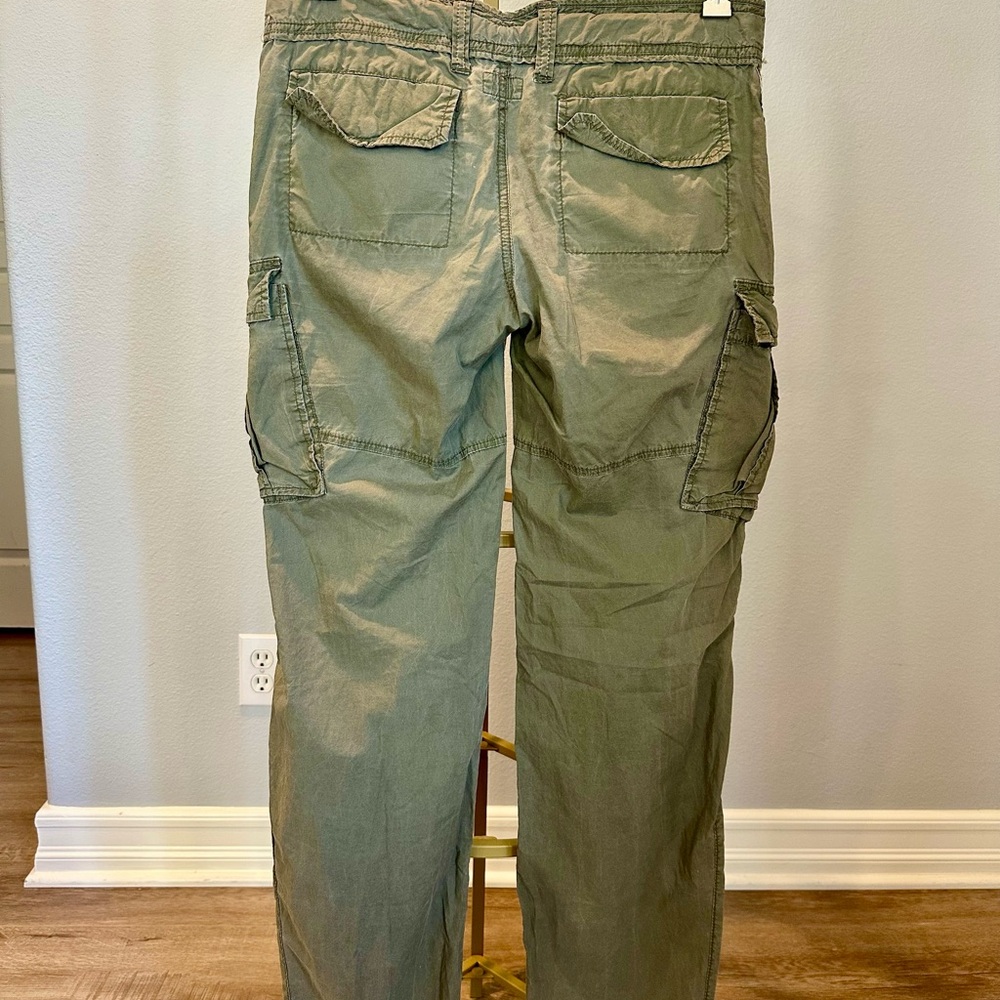 Vintage Free People Olive Green Cargo Pants - Picture 3 of 10